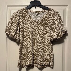 Leopard Print Women's Top
